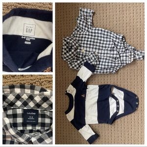 Lot Baby Gap 0-3 Bodysuit Long Sleeve Boy